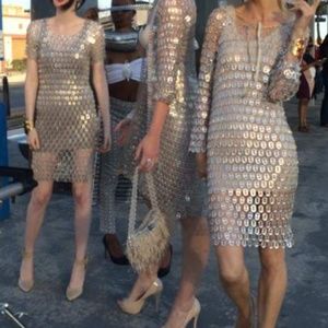 NWOT Wallesk Eco Chic Pop Space mod dress